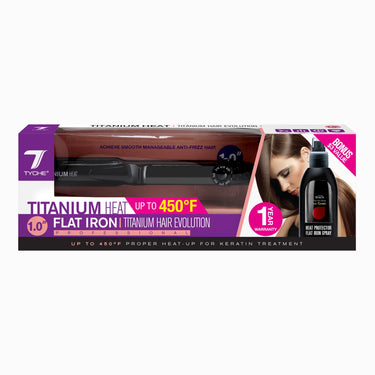 Tyche Titanium Heat 1.0” Flat Iron - ANNS BEAUTY SUPPLY